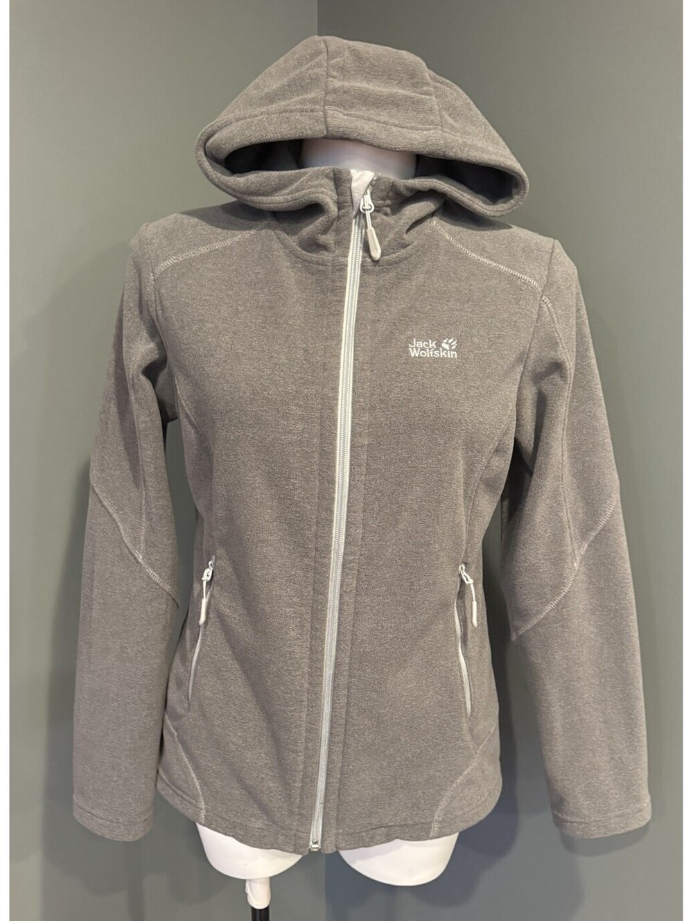 Jack Wolfskin Women's Jacket Nanuk 300 Full Zip  Fleece Hooded Outdoor SZ M